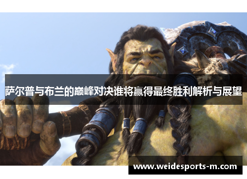 萨尔普与布兰的巅峰对决谁将赢得最终胜利解析与展望
